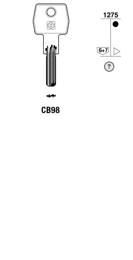 Afbeelding van Silca Boringsleutel brass CB98