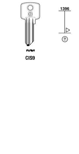 Afbeelding van Silca Cilindersleutel brass CIS9