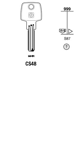 Afbeelding van Silca Boringsleutel brass CS48