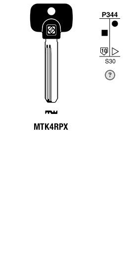 Afbeelding van Silca Banensleutel brass MTK4RPX