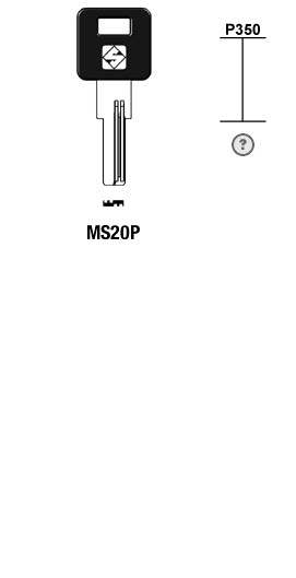 Afbeelding van Silca Boringsleutel brass MS20P