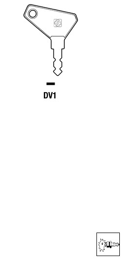 Afbeelding van Silca Contactsleutel staal DV1