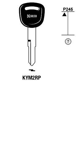 Afbeelding van Silca Autosleutel plastic kop staal KYM2RP