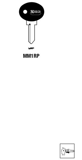 Afbeelding van Silca Autosleutel plastic kop staal MM1RP