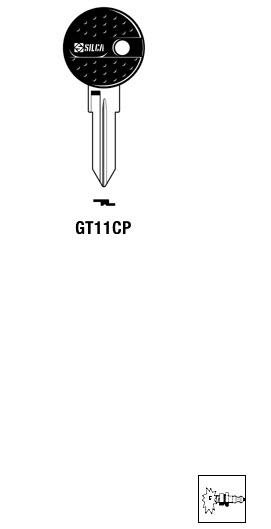 Afbeelding van Silca Autosleutel plastic kop staal GT11CP
