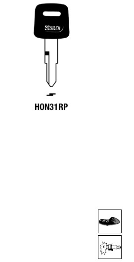 Afbeelding van Silca Autosleutel plastic kop staal HON31RP
