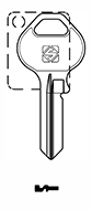 Afbeelding van Silca Cilindersleutel brass TRI5R