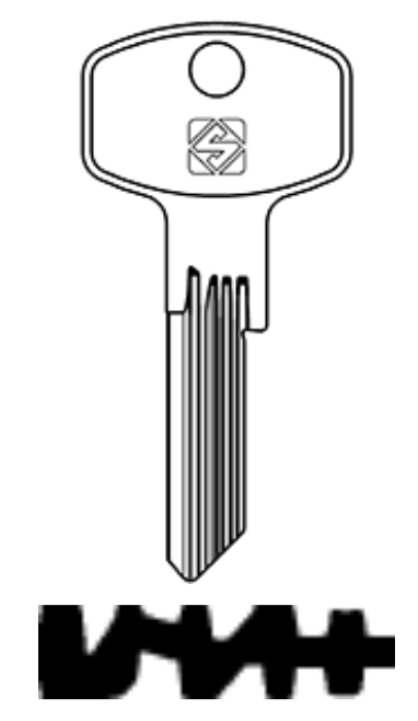 Afbeelding van Silca Cilindersleutel staal DM151RX (Plura)