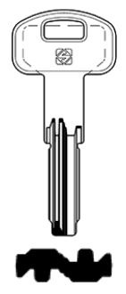 Afbeelding van Silca Boringsleutel brass THR5R