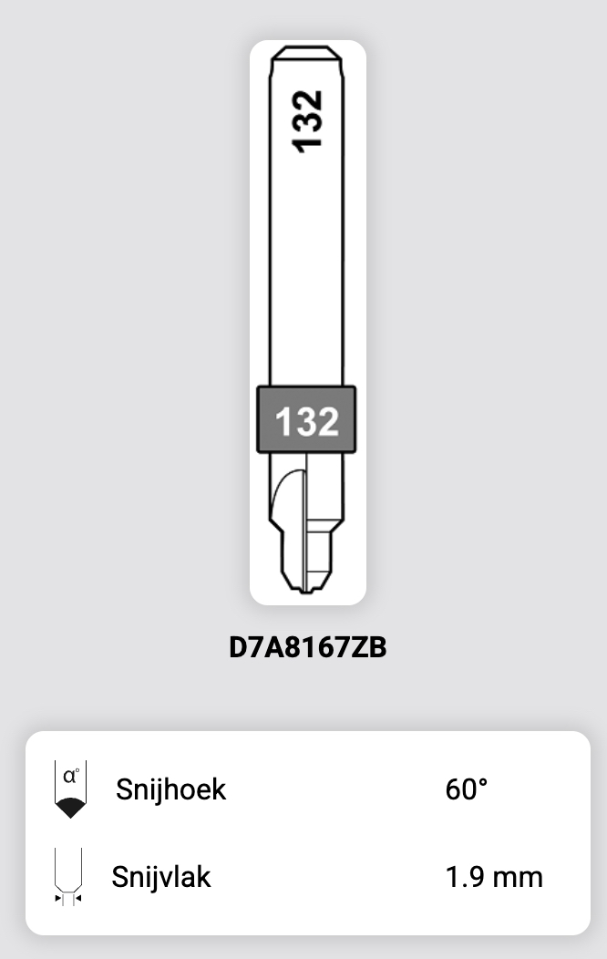 Afbeelding van Silca QCD frees 132 - D7A8167ZB