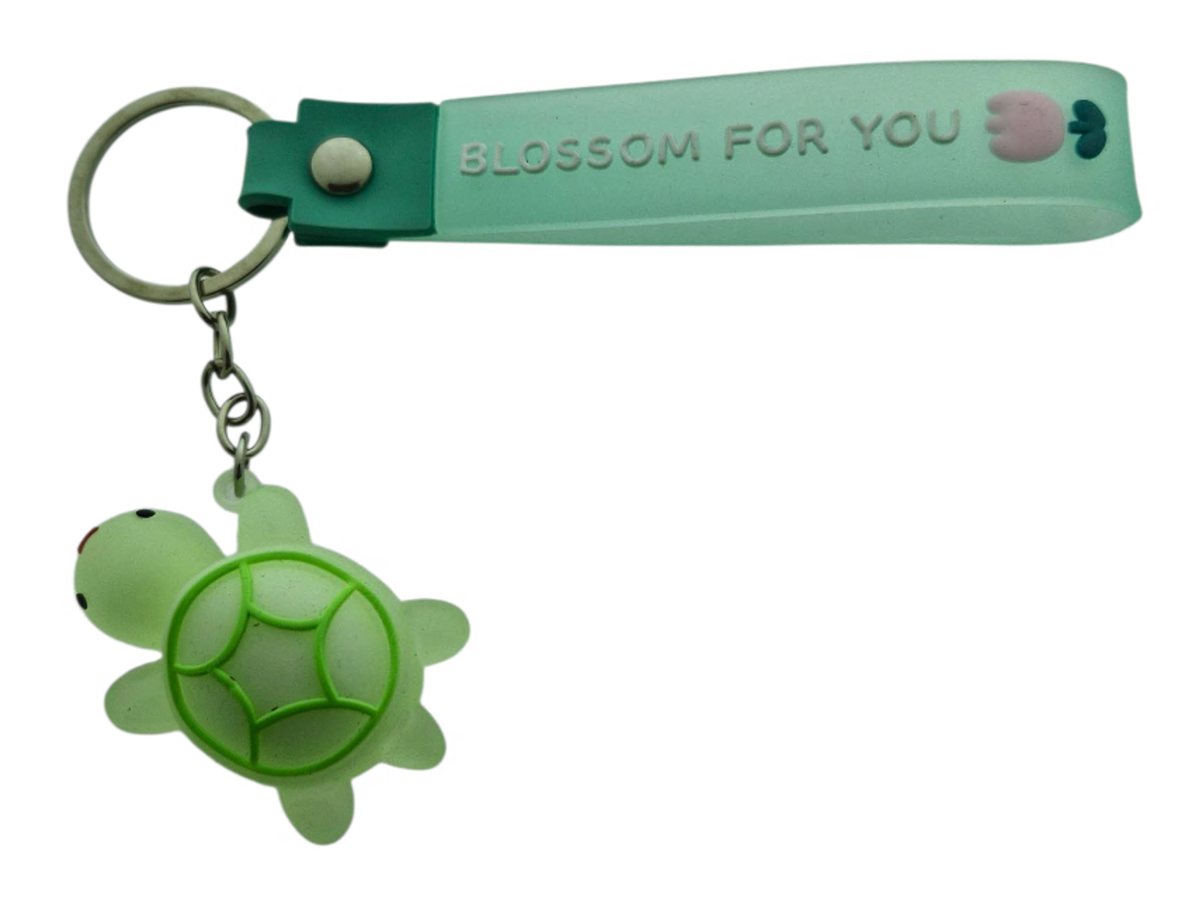 Afbeelding van Sleutelhanger Turtle lichtgroen met strap (10 stuks)