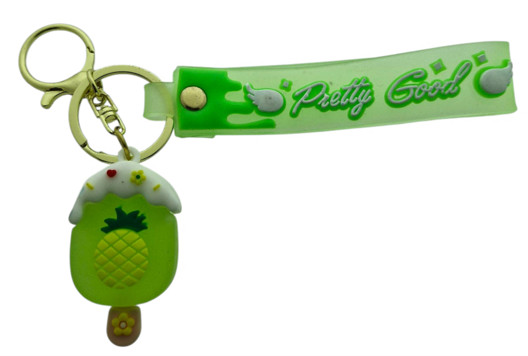 Afbeelding van Sleutelhanger Pretty Good Icecream lichtgroen (10 stuks)