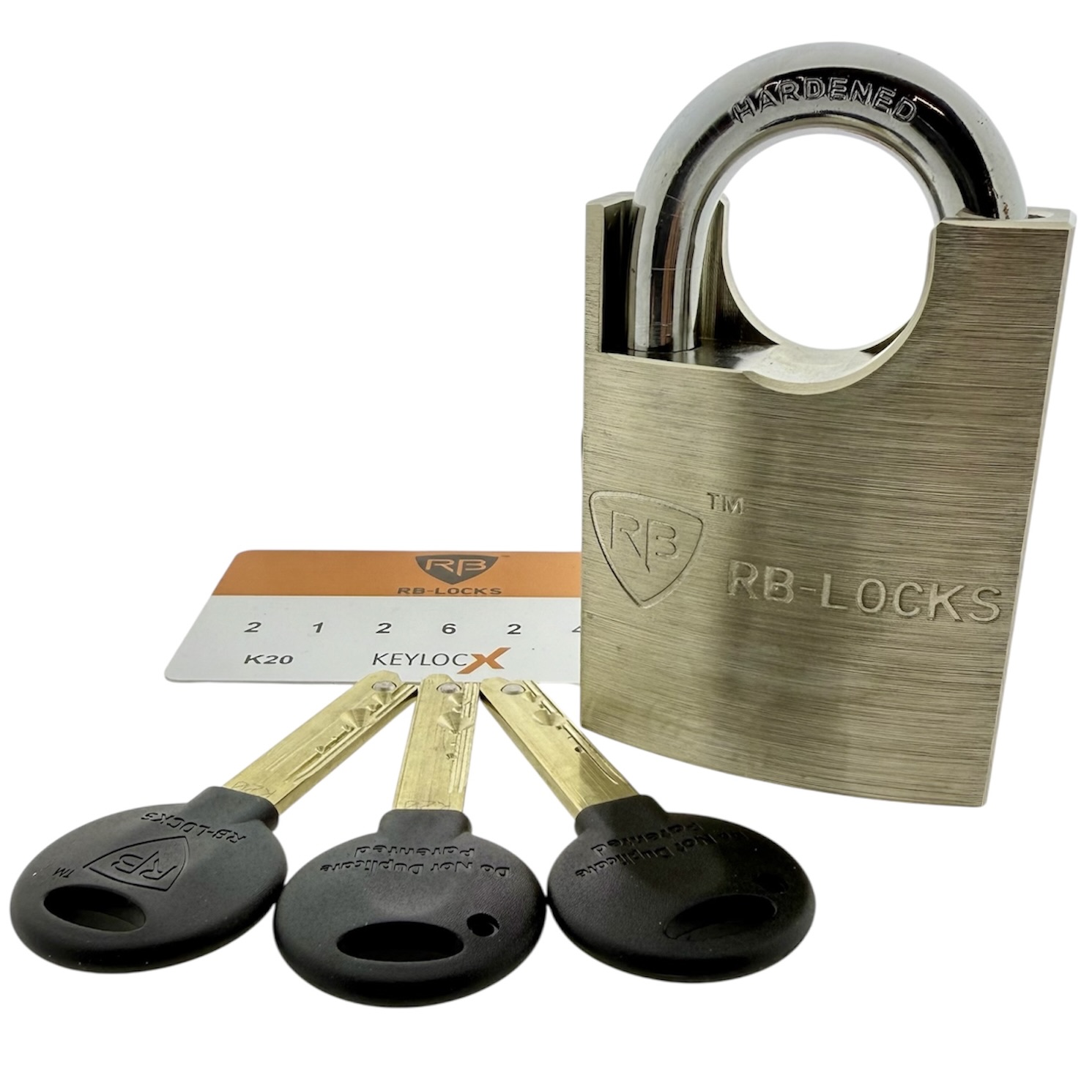 Afbeelding van KeylocX K20 hangslot gehard staal G-serie 55mm
