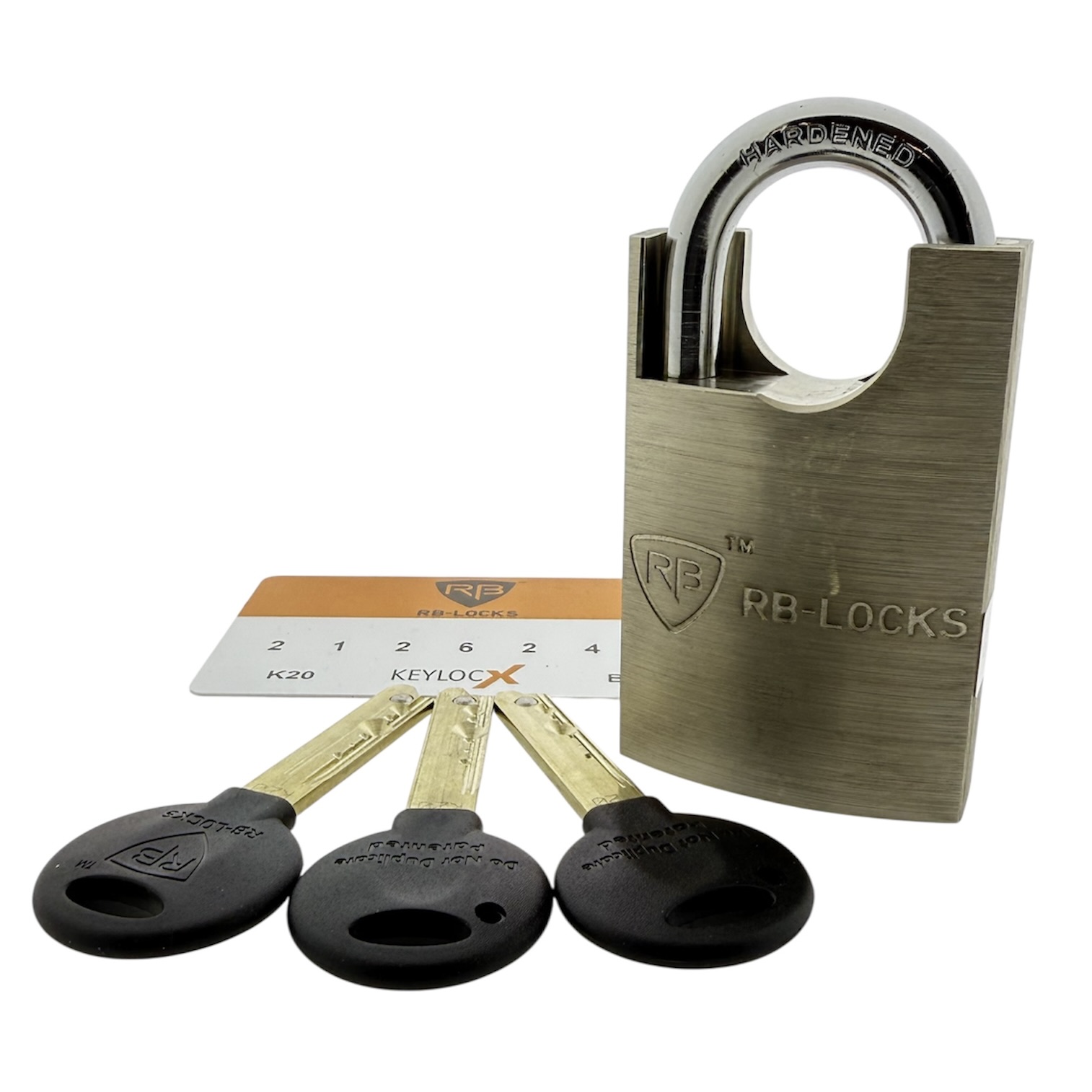 Afbeelding van KeylocX K20 hangslot gehard staal G-serie 47mm