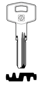 Afbeelding van Silca Boringsleutel brass DK6X