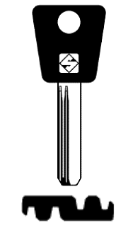 Afbeelding van Silca Banensleutel brass MTK13RAP (76)