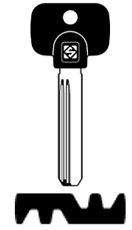 Afbeelding van Silca Banensleutel brass MTK4RPX