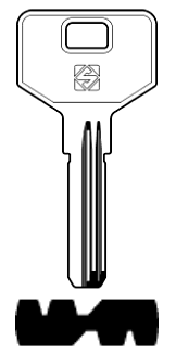 Afbeelding van Silca Boringsleutel brass EZ5X
