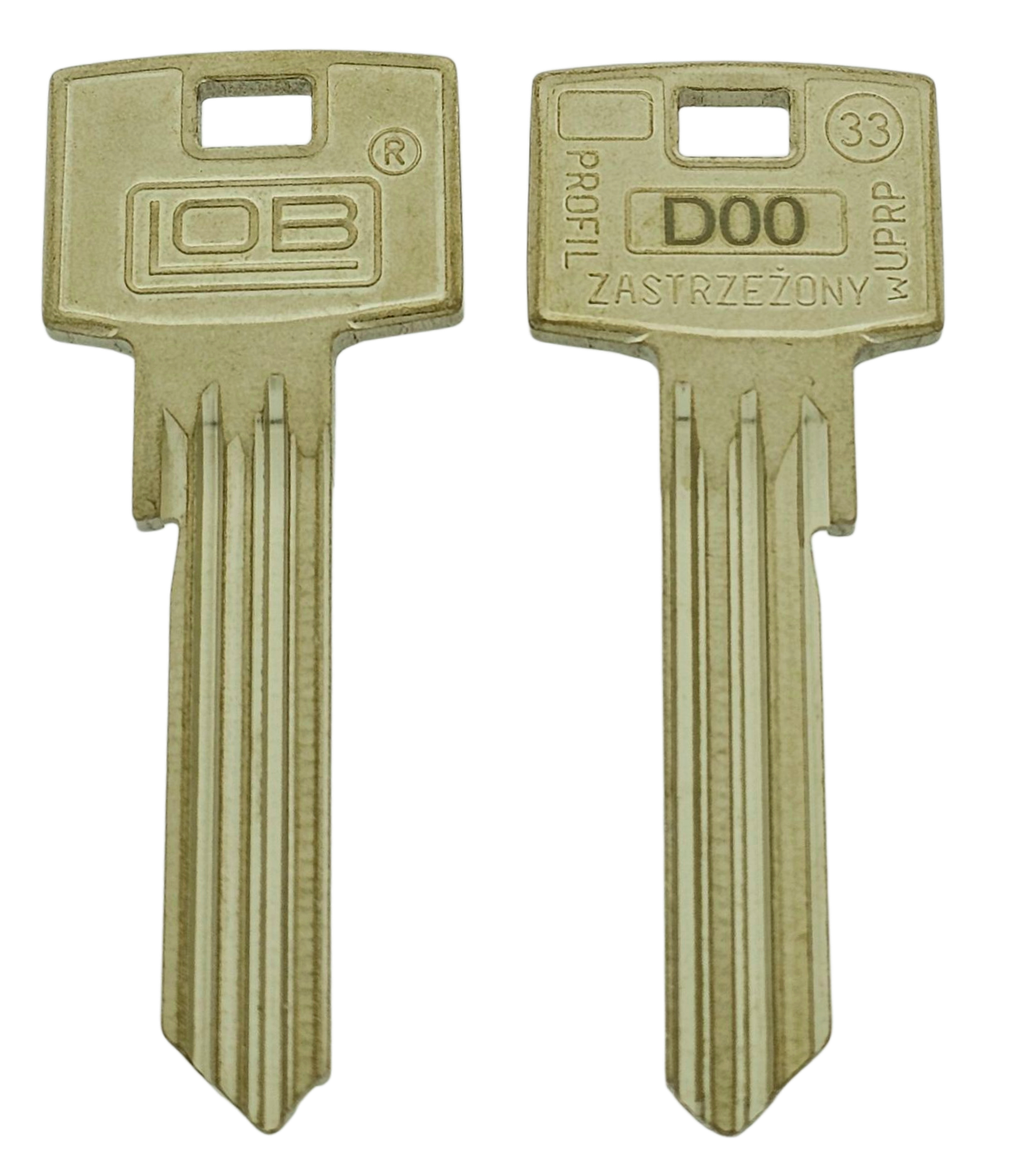 Afbeelding van Cilindersleutel nikkelzilver enkelzijdig LOB AD605