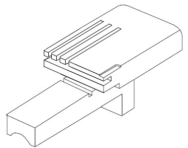 Afbeelding van Silca MOBILE JAW FOR RIGHT CLAMP D910488ZR