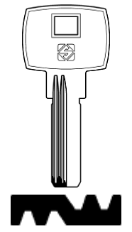 Afbeelding van Silca Boringsleutel brass RC21R