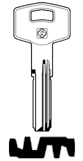 Afbeelding van Silca Boringsleutel brass TE19