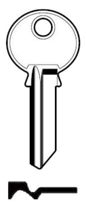 Afbeelding van Silca Cilindersleutel staal ZE6