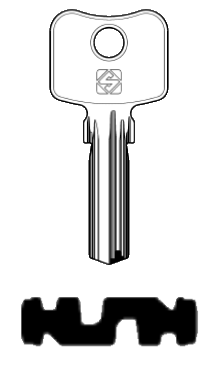 Afbeelding van Silca Boringsleutel brass WK70