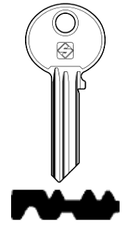 Afbeelding van Silca Cilindersleutel staal WK46