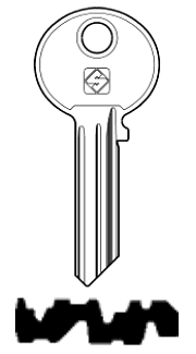 Afbeelding van Silca Cilindersleutel staal WK47R