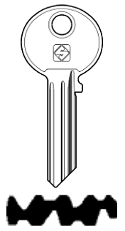 Afbeelding van Silca Cilindersleutel staal WK45R