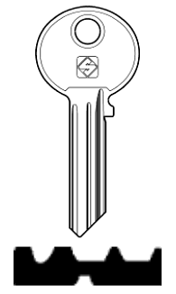 Afbeelding van Silca Cilindersleutel staal WK4