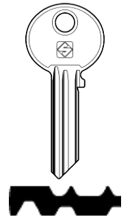 Afbeelding van Silca Cilindersleutel staal WK57