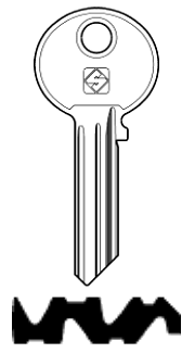 Afbeelding van Silca Cilindersleutel staal WK52R
