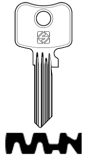 Afbeelding van Silca Cilindersleutel staal WK69