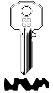 Afbeelding van Silca Cilindersleutel staal WK63R