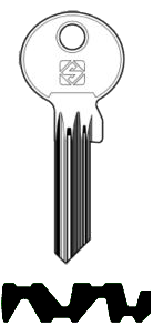 Afbeelding van Silca Cilindersleutel staal WK71X