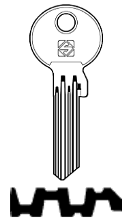 Afbeelding van Silca Cilindersleutel staal WK87X
