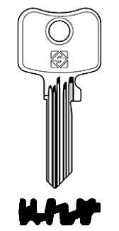 Afbeelding van Silca Cilindersleutel staal WK99