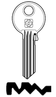 Afbeelding van Silca Cilindersleutel brass GE119