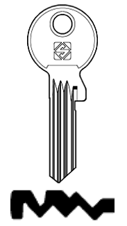 Afbeelding van Silca Cilindersleutel brass GE119X