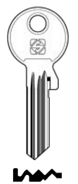 Afbeelding van Silca Cilindersleutel brass GE8RX