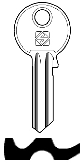 Afbeelding van Silca Cilindersleutel staal GE1R