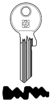 Afbeelding van Silca Cilindersleutel staal GE178RX-17
