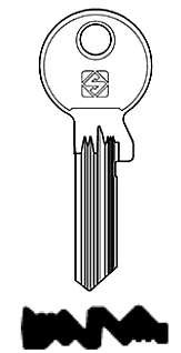 Afbeelding van Silca Cilindersleutel staal GE178RX-9