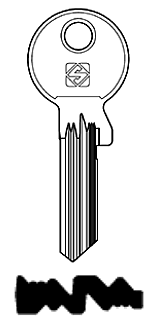 Afbeelding van Silca Cilindersleutel staal GE178RX-10
