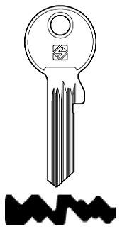 Afbeelding van Silca Cilindersleutel staal GE178RX-1