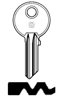 Afbeelding van Silca Cilindersleutel staal GE25R