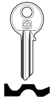 Afbeelding van Silca Cilindersleutel staal GE3R