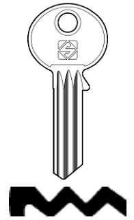 Afbeelding van Silca Cilindersleutel brass GE34